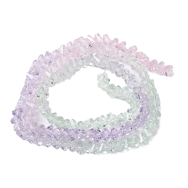 PandaHall Transparent Baking Paint Glass Bead Strands, Segmented Multi-color Beads, Triangle, Light Green, 4.5x4x3.5mm, Hole: 1mm, about...
PandaHall Transparent Baking Paint Glass Bead Strands, Segmented Multi-color Beads, Triangle, Light Green, 4.5x4x3.5mm, Hole: 1mm, about...