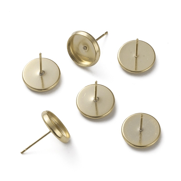 PandaHall Brass Stud Earring Settings, Long-Lasting Plated, Flat Round, Real 24K Gold Plated, 12mm, Pin: 0.7mm, Tray: 10mm Brass Flat Round
PandaHall Brass Stud Earring Settings, Long-Lasting Plated, Flat Round, Real 24K Gold Plated, 12mm, Pin: 0.7mm, Tray: 10mm Brass Flat Round