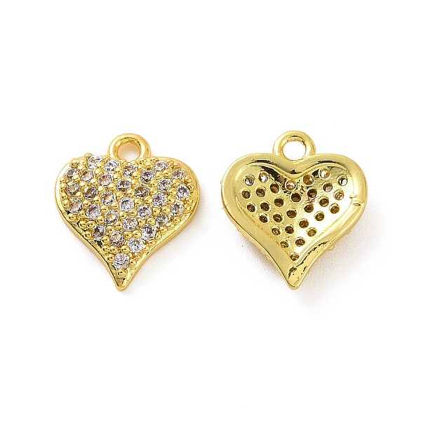 PandaHall Brass Micro Pave Cubic Zirconia Charms, with Jump Rings, Heart Charm, Real 18K Gold Plated & Gunmetal, 10x9x2.5mm, Hole: 1.2mm..., Clear
PandaHall Brass Micro Pave Cubic Zirconia Charms, with Jump Rings, Heart Charm, Real 18K Gold Plated & Gunmetal, 10x9x2.5mm, Hole: 1.2mm..., Clear