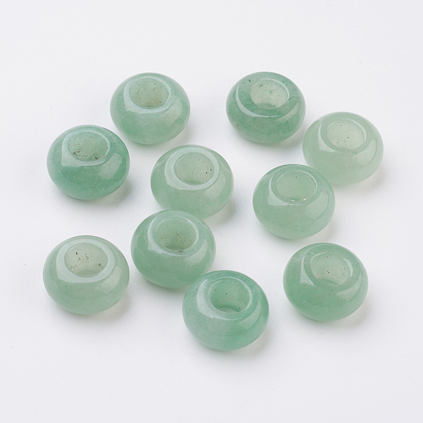 PandaHall Natural Green Aventurine European Beads, Large Hole Beads, Rondelle, 14x7~8mm, Hole: 6mm Green Aventurine Rondelle
PandaHall Natural Green Aventurine European Beads, Large Hole Beads, Rondelle, 14x7~8mm, Hole: 6mm Green Aventurine Rondelle