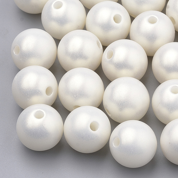 PandaHall Spray Painted Style Acrylic Beads, Rubberized, Round, Creamy White, 8mm, Hole: 1mm Acrylic Round
PandaHall Spray Painted Style Acrylic Beads, Rubberized, Round, Creamy White, 8mm, Hole: 1mm Acrylic Round