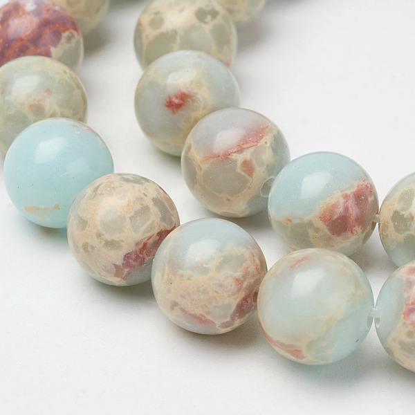 PandaHall Synthetic Aqua Terra Jasper Beads Strands, Round, 8mm, Hole: 1mm, about 46pcs/strand, 15.7 inch Aqua Terra Jasper Round
PandaHall Synthetic Aqua Terra Jasper Beads Strands, Round, 8mm, Hole: 1mm, about 46pcs/strand, 15.7 inch Aqua Terra Jasper Round