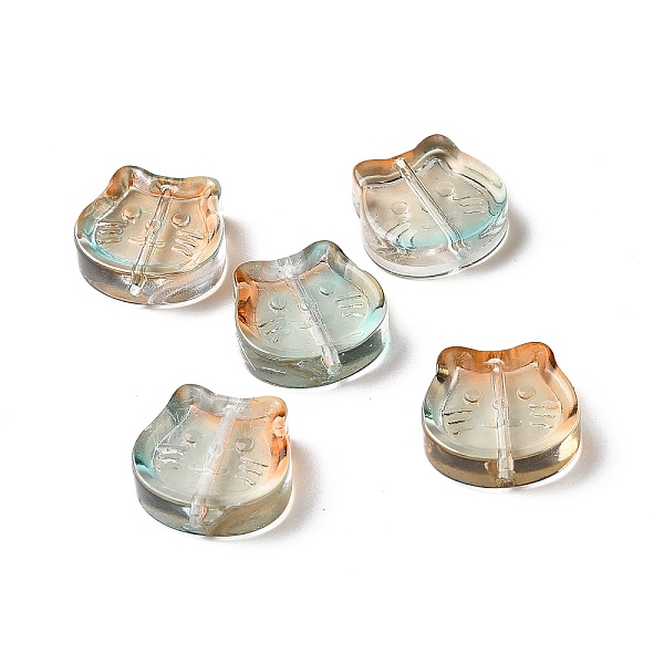 PandaHall Transparent Spray Painted Glass Beads, Cat, Orange, 13.5x14x5mm, Hole: 1.2mm Glass Cat Shape Orange
PandaHall Transparent Spray Painted Glass Beads, Cat, Orange, 13.5x14x5mm, Hole: 1.2mm Glass Cat Shape Orange