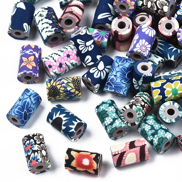 PandaHall Handmade Polymer Clay Beads, Column with Jewelry Crafts Pattern, Mixed Color, 11x6~7.5mm, Hole: 2~3mm Polymer Clay Column..., Multicolor
PandaHall Handmade Polymer Clay Beads, Column with Jewelry Crafts Pattern, Mixed Color, 11x6~7.5mm, Hole: 2~3mm Polymer Clay Column..., Multicolor