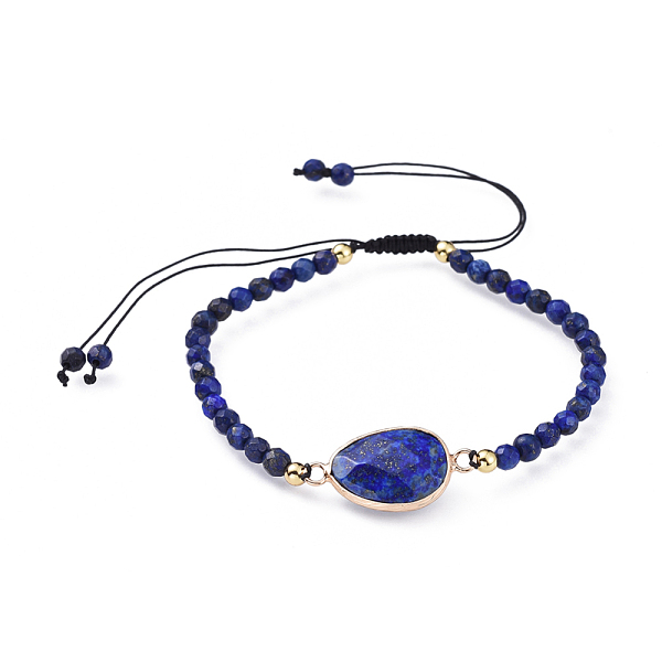 PandaHall Adjustable Natural Lapis Lazuli(Dyed) Braided Bead Bracelets, with Brass Findings, Faceted, 2-1/8 inch(5.4cm) Lapis Lazuli
PandaHall Adjustable Natural Lapis Lazuli(Dyed) Braided Bead Bracelets, with Brass Findings, Faceted, 2-1/8 inch(5.4cm) Lapis Lazuli