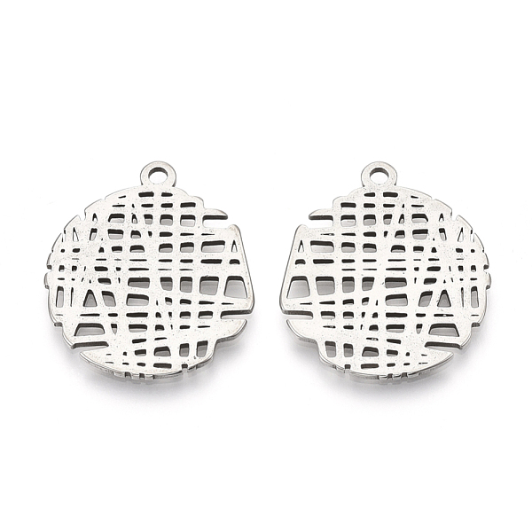 PandaHall 201 Stainless Steel Pendants, Filigree Flat Round, Stainless Steel Color, 24x20x1mm, Hole: 1.8mm 201 Stainless Steel Flat Round
PandaHall 201 Stainless Steel Pendants, Filigree Flat Round, Stainless Steel Color, 24x20x1mm, Hole: 1.8mm 201 Stainless Steel Flat Round