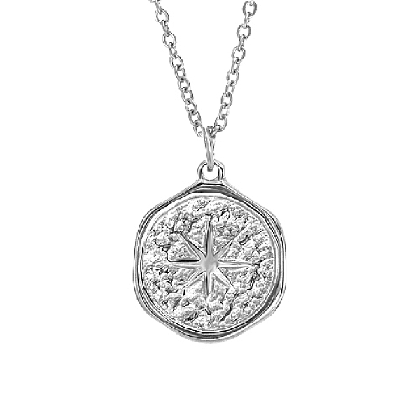 PandaHall Star Stainless Steel Pendant Necklace with Cable Chains, Stainless Steel Color, 17.72 inch(45cm) Stainless Steel Star
PandaHall Star Stainless Steel Pendant Necklace with Cable Chains, Stainless Steel Color, 17.72 inch(45cm) Stainless Steel Star
