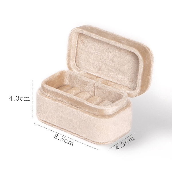 PandaHall Velvet Rings Organizer Case, Rectangle, Cornsilk, 8.5x4.5x4.3cm Velvet Rectangle Gold
PandaHall Velvet Rings Organizer Case, Rectangle, Cornsilk, 8.5x4.5x4.3cm Velvet Rectangle Gold