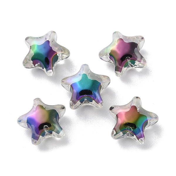 PandaHall UV Plating Rainbow Iridescent Acrylic Beads, Bead in Bead, Faceted, Star, 20x20x11mm, Hole: 2.5mm Acrylic Star
PandaHall UV Plating Rainbow Iridescent Acrylic Beads, Bead in Bead, Faceted, Star, 20x20x11mm, Hole: 2.5mm Acrylic Star