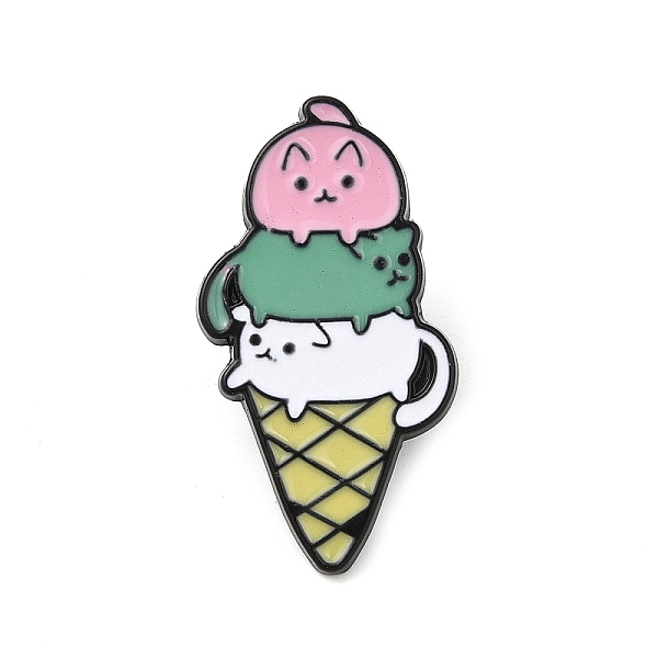 PandaHall Cat with Ice Cream Enamel Pins, Electrophoresis Black Zinc Alloy Brooch for Women, Colorful, 28.5x15.8x1.3mm Alloy+Enamel Ice...
PandaHall Cat with Ice Cream Enamel Pins, Electrophoresis Black Zinc Alloy Brooch for Women, Colorful, 28.5x15.8x1.3mm Alloy+Enamel Ice...