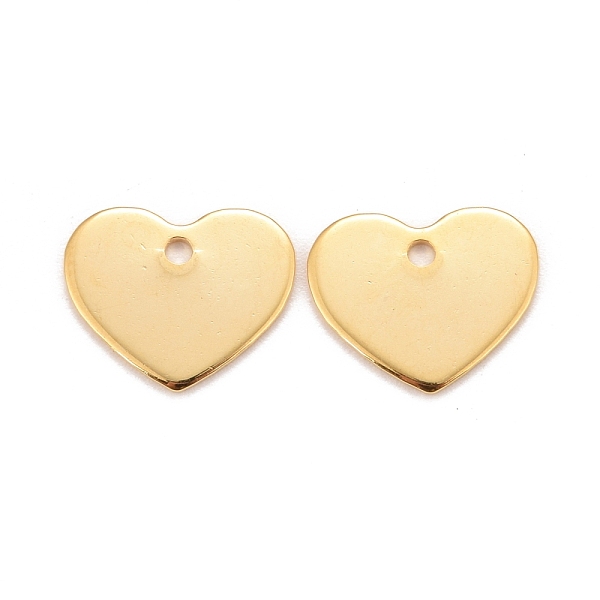 PandaHall 201 Stainless Steel Charms, Heart, Real 24k Gold Plated, 10x12.5x0.8mm, Hole: 1.3mm 201 Stainless Steel Heart
PandaHall 201 Stainless Steel Charms, Heart, Real 24k Gold Plated, 10x12.5x0.8mm, Hole: 1.3mm 201 Stainless Steel Heart