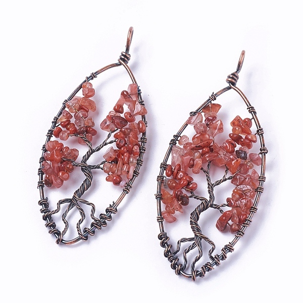 PandaHall Natural Carnelian Pendants, with Brass Findings, Horse Eye with Tree, Red Copper, 80~90x36~40x5~8mm, Hole: 6~7mm Carnelian Horse...
PandaHall Natural Carnelian Pendants, with Brass Findings, Horse Eye with Tree, Red Copper, 80~90x36~40x5~8mm, Hole: 6~7mm Carnelian Horse...