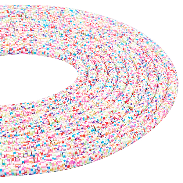 PandaHall Handmade Polymer Clay Beads Strands, for DIY Jewelry Crafts Supplies, Heishi Beads, Disc/Flat Round, Colorful, 6x0.5mm, Hole: 2mm...
PandaHall Handmade Polymer Clay Beads Strands, for DIY Jewelry Crafts Supplies, Heishi Beads, Disc/Flat Round, Colorful, 6x0.5mm, Hole: 2mm...