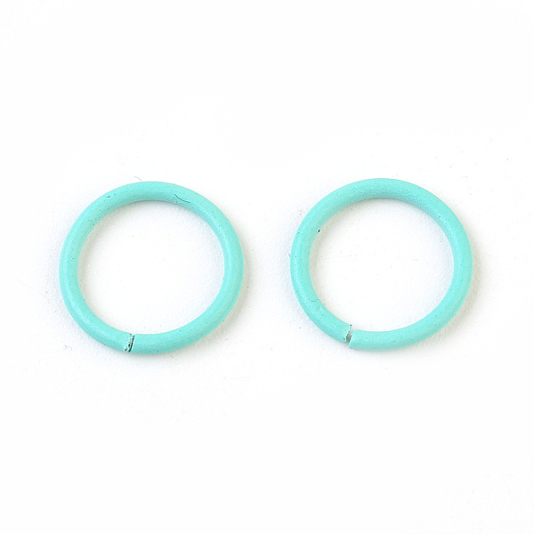 PandaHall Iron Jump Rings, Open Jump Rings, Turquoise, 18 Gauge, 10x1mm, Inner Diameter: 8mm Iron Green
PandaHall Iron Jump Rings, Open Jump Rings, Turquoise, 18 Gauge, 10x1mm, Inner Diameter: 8mm Iron Green