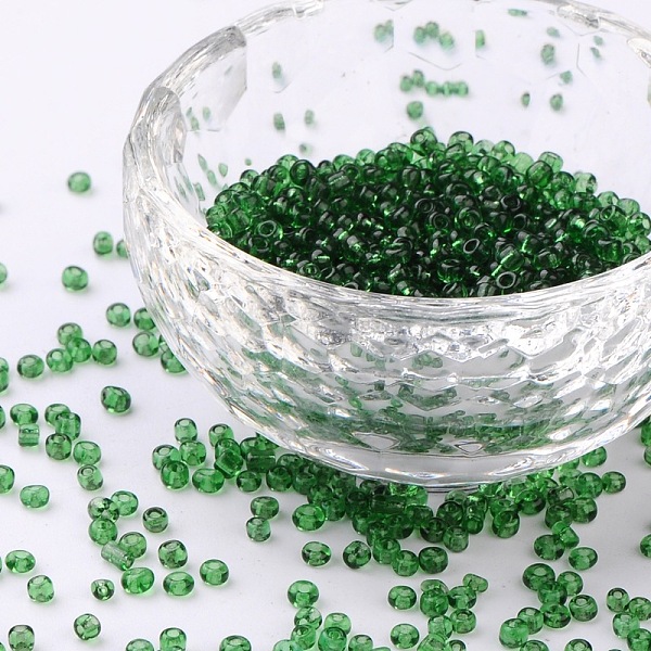 PandaHall Glass Seed Beads, Transparent, Round, Dark Green, 12/0, 2mm, Hole: 1mm, about 30000 beads/pound Glass Green
PandaHall Glass Seed Beads, Transparent, Round, Dark Green, 12/0, 2mm, Hole: 1mm, about 30000 beads/pound Glass Green