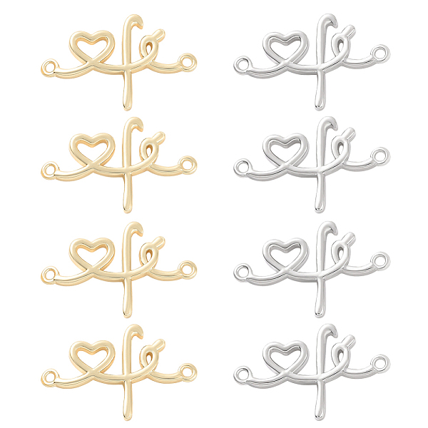 PandaHall BENECREAT 10Pcs 2 Colors Rack Plating Brass Connector Charms, Long-Lasting Plated, Cadmium Free & Lead Free, Heart Links, Mixed...
PandaHall BENECREAT 10Pcs 2 Colors Rack Plating Brass Connector Charms, Long-Lasting Plated, Cadmium Free & Lead Free, Heart Links, Mixed...