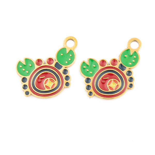 PandaHall Ion Plating(IP) 304 Stainless Steel Pendants, with Enamel, Real 18K Gold Plated, Sea Animals Charm, Crab, 17.5x13x1.5mm, Hole...
PandaHall Ion Plating(IP) 304 Stainless Steel Pendants, with Enamel, Real 18K Gold Plated, Sea Animals Charm, Crab, 17.5x13x1.5mm, Hole...