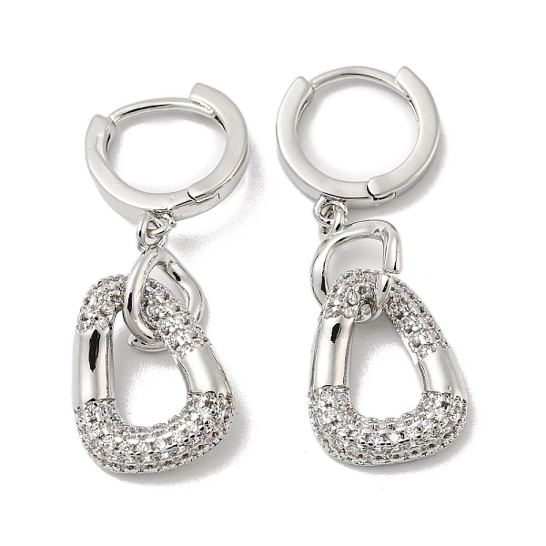 PandaHall Brass Micro Pave Clear Cubic Zirconia Dangle Hoop Earrings, Teardrop, Platinum, 31x11.5mm Brass Teardrop
PandaHall Brass Micro Pave Clear Cubic Zirconia Dangle Hoop Earrings, Teardrop, Platinum, 31x11.5mm Brass Teardrop
