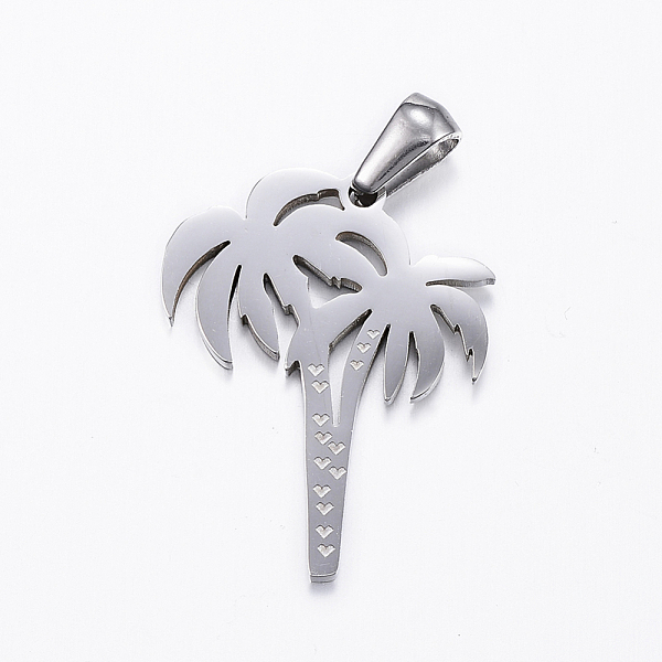 PandaHall 304 Stainless Steel Pendants, Coconut Tree, Stainless Steel Color, 25x19.5x1.5mm, Hole: 5x3mm 304 Stainless Steel Tree
PandaHall 304 Stainless Steel Pendants, Coconut Tree, Stainless Steel Color, 25x19.5x1.5mm, Hole: 5x3mm 304 Stainless Steel Tree