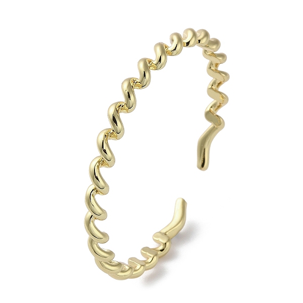 PandaHall Rack Plating Brass Twist Spiral Cuff Bangles, Lead Free & Cadmium Free, Real 18K Gold Plated, Inner Diameter: 2-1/4 inch(5.7cm)...
PandaHall Rack Plating Brass Twist Spiral Cuff Bangles, Lead Free & Cadmium Free, Real 18K Gold Plated, Inner Diameter: 2-1/4 inch(5.7cm)...