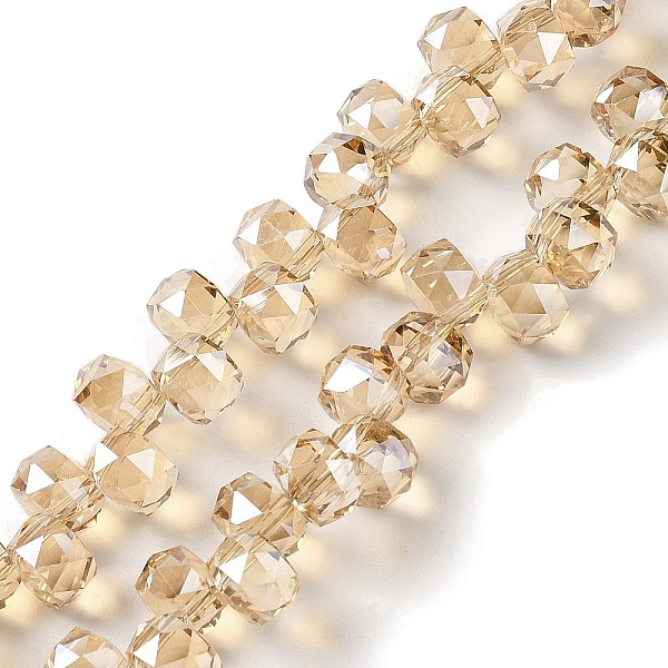 PandaHall Pearl Luster Plated Electroplate Beads Strands, Faceted, Rondelle, Moccasin, 8x6mm, Hole: 1.2mm, about 96~98pcs/strand..., Orange
PandaHall Pearl Luster Plated Electroplate Beads Strands, Faceted, Rondelle, Moccasin, 8x6mm, Hole: 1.2mm, about 96~98pcs/strand..., Orange