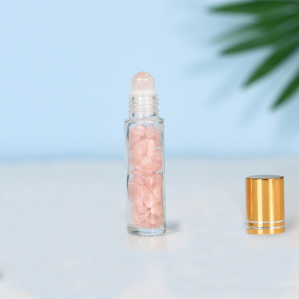 PandaHall Natural Rose Quartz Roller Ball Bottles, with Plastic Cover, SPA Aromatherapy Essemtial Oil Empty Glass Bottle, 2x8.5cm, Capacity...
PandaHall Natural Rose Quartz Roller Ball Bottles, with Plastic Cover, SPA Aromatherapy Essemtial Oil Empty Glass Bottle, 2x8.5cm, Capacity...
