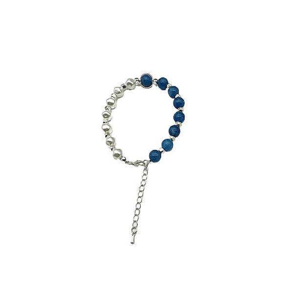 PandaHall Dyed Natural White Chalcedony Round Beaded Bracelet, Platinum, 7-1/8~9-1/8 inch(18~23cm) Chalcedony
PandaHall Dyed Natural White Chalcedony Round Beaded Bracelet, Platinum, 7-1/8~9-1/8 inch(18~23cm) Chalcedony