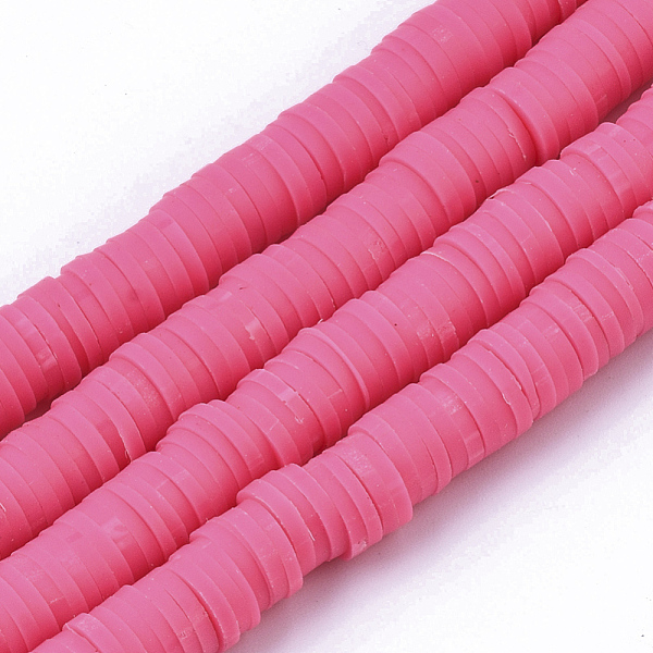 PandaHall Handmade Polymer Clay Beads Strands, for DIY Jewelry Crafts Supplies, Heishi Beads, Disc/Flat Round, Cerise, 6x0.5~1mm, Hole..., Red
PandaHall Handmade Polymer Clay Beads Strands, for DIY Jewelry Crafts Supplies, Heishi Beads, Disc/Flat Round, Cerise, 6x0.5~1mm, Hole..., Red
