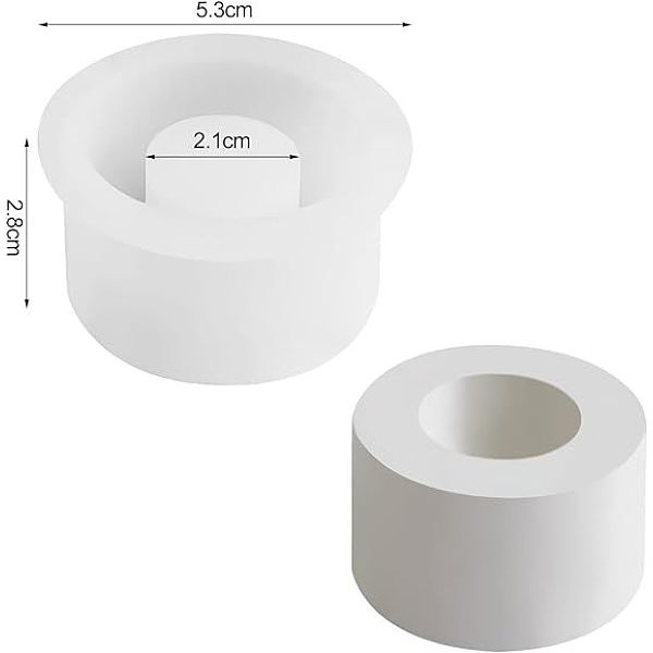 PandaHall Silicone Candle Holder Molds, Resin Casting Molds, for UV Resin, Epoxy Resin Craft Making, White, 5.3x2.8cm Silicone Column White
PandaHall Silicone Candle Holder Molds, Resin Casting Molds, for UV Resin, Epoxy Resin Craft Making, White, 5.3x2.8cm Silicone Column White