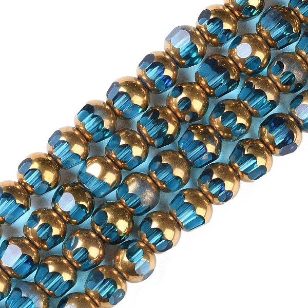 PandaHall Electroplate Glass Beads Strands, Full Plated, Faceted, Round, Sky Blue, 7x8mm, Hole: 1.5mm, about 42pcs/strand, 12.20''(31cm)...
PandaHall Electroplate Glass Beads Strands, Full Plated, Faceted, Round, Sky Blue, 7x8mm, Hole: 1.5mm, about 42pcs/strand, 12.20''(31cm)...