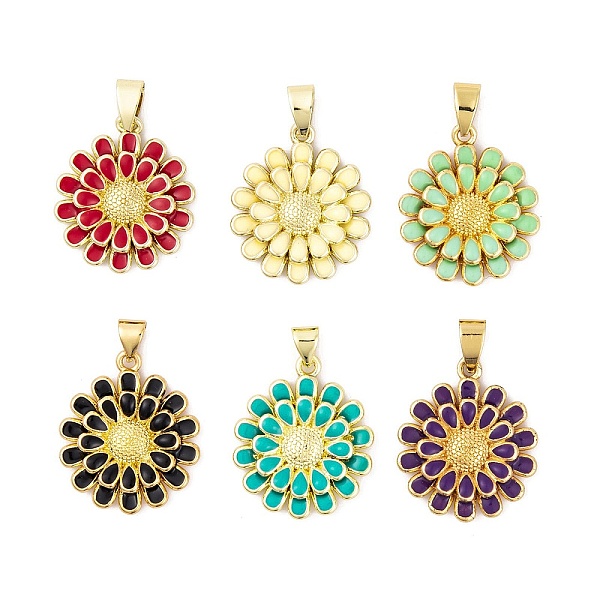 PandaHall Brass Enamel Pendants, Real 18K Gold Plated, Flower Charm, Mixed Color, 24x20x4mm, Hole: 5x3.5mm Brass+Enamel Flower Multicolor
PandaHall Brass Enamel Pendants, Real 18K Gold Plated, Flower Charm, Mixed Color, 24x20x4mm, Hole: 5x3.5mm Brass+Enamel Flower Multicolor