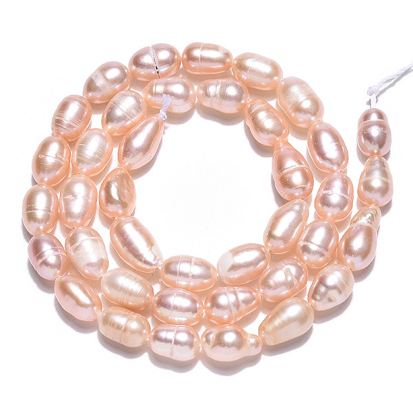 PandaHall Natural Cultured Freshwater Pearl Beads Strands, Rice, Wheat, 7.8~10.5x5.5~6mm, Hole: 0.7~0.8mm, about 40~46pcs/strand, 13.58 inch..., Orange
PandaHall Natural Cultured Freshwater Pearl Beads Strands, Rice, Wheat, 7.8~10.5x5.5~6mm, Hole: 0.7~0.8mm, about 40~46pcs/strand, 13.58 inch..., Orange