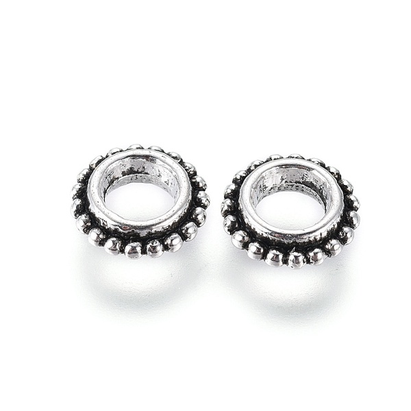 PandaHall Tibetan Style Alloy Spacer Beads, Donut, Lead Free & Cadmium Free, Antique Silver, 8x2.5mm, Hole: 4mm Alloy Donut
PandaHall Tibetan Style Alloy Spacer Beads, Donut, Lead Free & Cadmium Free, Antique Silver, 8x2.5mm, Hole: 4mm Alloy Donut