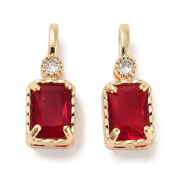 PandaHall Brass Micro Pave Cubic Zirconia Pendants, Rectangle, Real 18K Gold Plated, Red, 16~16.5x6x4.5mm, Hole: 2x3.5mm Brass+Cubic...
PandaHall Brass Micro Pave Cubic Zirconia Pendants, Rectangle, Real 18K Gold Plated, Red, 16~16.5x6x4.5mm, Hole: 2x3.5mm Brass+Cubic...