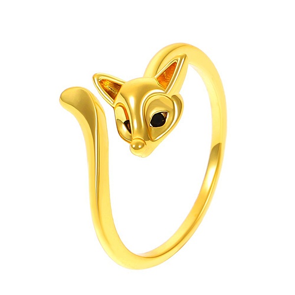 PandaHall Brass Rhinestone Open Cuff Rings, Golden, Golden, Inner Diameter: 20mm Brass+Rhinestone Fox
PandaHall Brass Rhinestone Open Cuff Rings, Golden, Golden, Inner Diameter: 20mm Brass+Rhinestone Fox