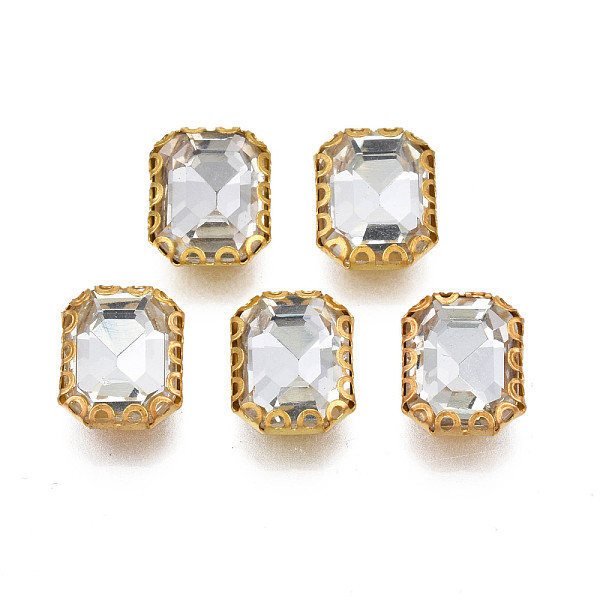 PandaHall Sew on Rhinestone, Transparent Glass Rhinestones, with Iron Prong Settings, Faceted, Rectangle, Clear, 11x9x4.5mm, Hole: 0.9mm...
PandaHall Sew on Rhinestone, Transparent Glass Rhinestones, with Iron Prong Settings, Faceted, Rectangle, Clear, 11x9x4.5mm, Hole: 0.9mm...