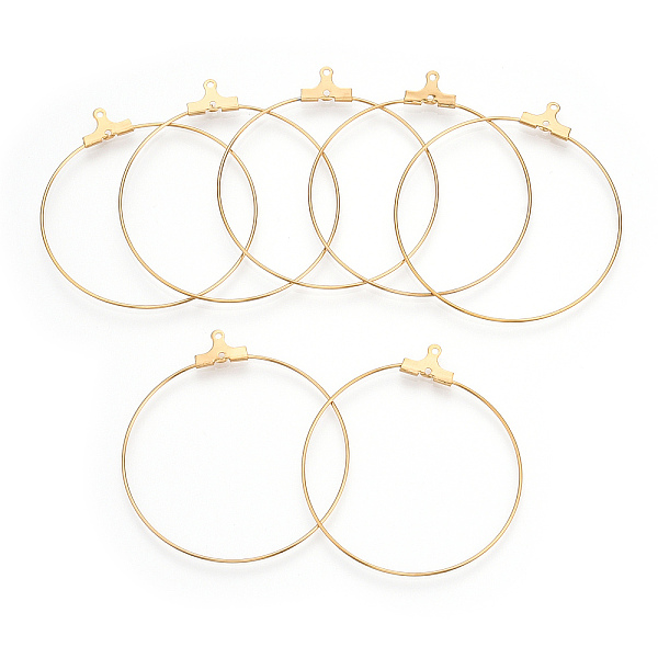 PandaHall Vacuum Plating 304 Stainless Steel Pendants, Hoop Earring Findings, Golden, 40x37x1.5mm, 20 Gauge, Hole: 1mm, Pin: 0.8mm 304...
PandaHall Vacuum Plating 304 Stainless Steel Pendants, Hoop Earring Findings, Golden, 40x37x1.5mm, 20 Gauge, Hole: 1mm, Pin: 0.8mm 304...
