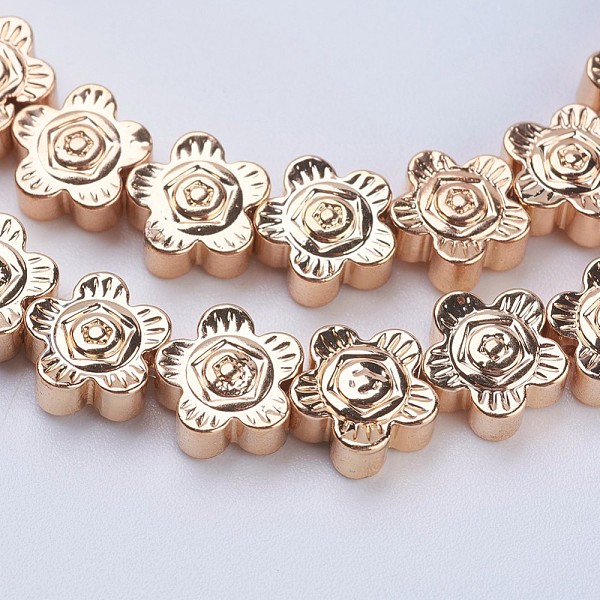 PandaHall Non-magnetic Synthetic Hematite Beads Strands, Smooth Surface, Sunflower, Light Gold Plated, 7.5x3mm, Hole: 1mm, about...
PandaHall Non-magnetic Synthetic Hematite Beads Strands, Smooth Surface, Sunflower, Light Gold Plated, 7.5x3mm, Hole: 1mm, about...