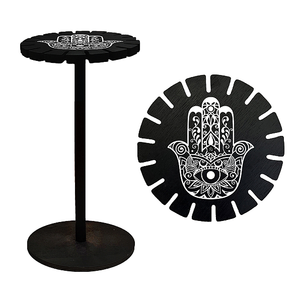 PandaHall Wooden Wheel, Wooden Display Shelf, Black Holder Stand, Rustic Divination Pendulum Storage Rack, Witch Stuff, Hamsa Hand Pattern...
PandaHall Wooden Wheel, Wooden Display Shelf, Black Holder Stand, Rustic Divination Pendulum Storage Rack, Witch Stuff, Hamsa Hand Pattern...