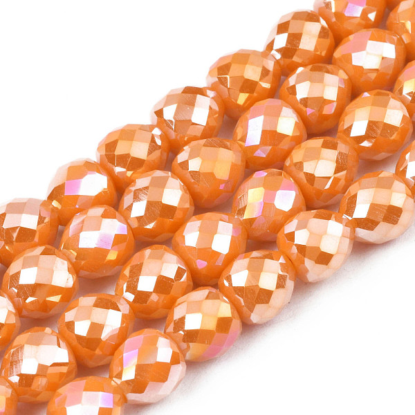 PandaHall Electroplate Opaque Solid Color Glass Beads Strands, AB Color Plated, Faceted, Strawberry, Dark Orange, 6x6mm, Hole: 1.4mm, about...
PandaHall Electroplate Opaque Solid Color Glass Beads Strands, AB Color Plated, Faceted, Strawberry, Dark Orange, 6x6mm, Hole: 1.4mm, about...