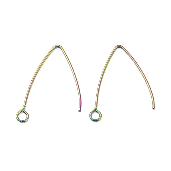 PandaHall Ion Plating(IP) 304 Stainless Steel Earring Hooks, Ear Wire, with Horizontal Loop, Rainbow Color, 29~30x20x0.9mm, Hole: 2mm, 19...
PandaHall Ion Plating(IP) 304 Stainless Steel Earring Hooks, Ear Wire, with Horizontal Loop, Rainbow Color, 29~30x20x0.9mm, Hole: 2mm, 19...