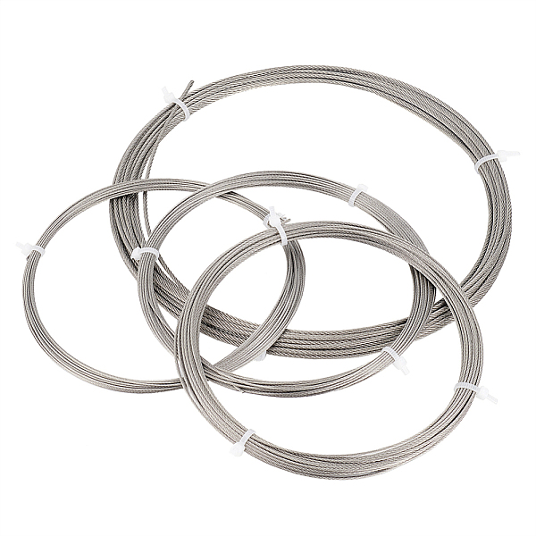 PandaHall BENECREAT 4Roll 304 Stainless Steel Wire, Stainless Steel Color, 0.8~1.5mm, about 32.81 Feet(10m)/roll Stainless Steel Round
PandaHall BENECREAT 4Roll 304 Stainless Steel Wire, Stainless Steel Color, 0.8~1.5mm, about 32.81 Feet(10m)/roll Stainless Steel Round