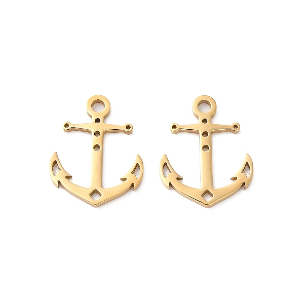 PandaHall 201 Stainless Steel Pendants, Laser Cut, Ocean Theme, Golden, Anchor & Helm, 15.5x12x1mm, Hole: 1.6mm 201 Stainless Steel Anchor &...
PandaHall 201 Stainless Steel Pendants, Laser Cut, Ocean Theme, Golden, Anchor & Helm, 15.5x12x1mm, Hole: 1.6mm 201 Stainless Steel Anchor &...
