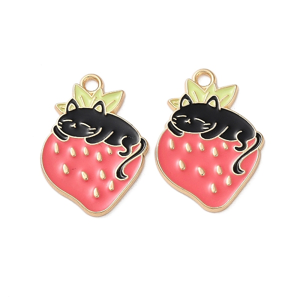 PandaHall Alloy Enamel Pendants, Cadmium Free & Nickel Free & Lead Free, Golden, Strawberry, 25x17.5x1.5mm, Hole: 2mm Alloy+Enamel...
PandaHall Alloy Enamel Pendants, Cadmium Free & Nickel Free & Lead Free, Golden, Strawberry, 25x17.5x1.5mm, Hole: 2mm Alloy+Enamel...
