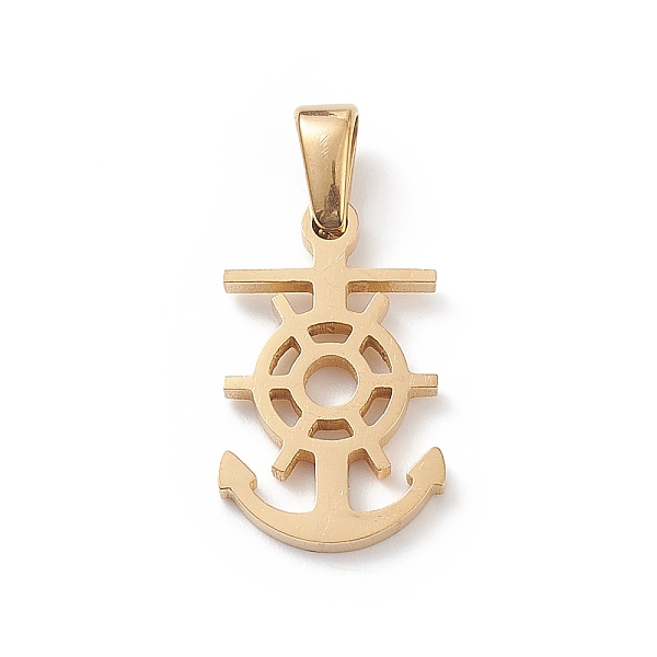 PandaHall Vacuum Plating 304 Stainless Steel Pendants, Laser Cut, Anchor Charms, Golden, 18x11x1.5mm, Hole: 2.5x4.5mm 304 Stainless Steel...
PandaHall Vacuum Plating 304 Stainless Steel Pendants, Laser Cut, Anchor Charms, Golden, 18x11x1.5mm, Hole: 2.5x4.5mm 304 Stainless Steel...