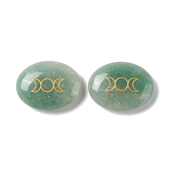 PandaHall Natural Green Aventurine Healing Massage Palm Stones, Pocket Worry Stone, for Anxiety Stress Relief Therapy, Oval with Triple Moon...
PandaHall Natural Green Aventurine Healing Massage Palm Stones, Pocket Worry Stone, for Anxiety Stress Relief Therapy, Oval with Triple Moon...