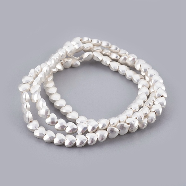 PandaHall Electroplated Non-magnetic Synthetic Hematite Bead Strand, Heart, Faceted, Frosted, Silver Plated, 4x4x2.5mm, Hole: 0.7mm, about...
PandaHall Electroplated Non-magnetic Synthetic Hematite Bead Strand, Heart, Faceted, Frosted, Silver Plated, 4x4x2.5mm, Hole: 0.7mm, about...