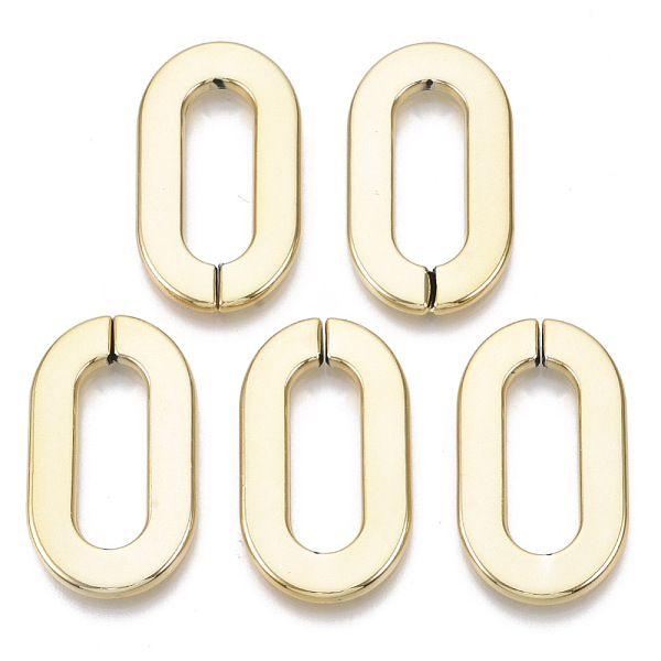 PandaHall CCB Plastic Linking Rings, Quick Link Connectors, For Jewelry Paperclip Chains, Drawn Elongated Cable Chains Making, Oval, Golden...
PandaHall CCB Plastic Linking Rings, Quick Link Connectors, For Jewelry Paperclip Chains, Drawn Elongated Cable Chains Making, Oval, Golden...