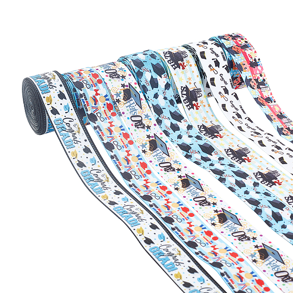 PandaHall AHANDMAKER 35 Yards 7 Patterns Polyester Ribbon, Single Face Graduation Theme Pattern, for Gift Wrapping, Floral Bows Crafts..., Multicolor
PandaHall AHANDMAKER 35 Yards 7 Patterns Polyester Ribbon, Single Face Graduation Theme Pattern, for Gift Wrapping, Floral Bows Crafts..., Multicolor