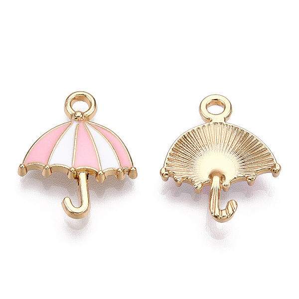 PandaHall Alloy Pendants, with Enamel, Golden, Umbrella, Pink, 19x15.5x3mm, Hole: 2mm Alloy+Enamel Umbrella Pink
PandaHall Alloy Pendants, with Enamel, Golden, Umbrella, Pink, 19x15.5x3mm, Hole: 2mm Alloy+Enamel Umbrella Pink